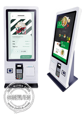 24-calowy ekran dotykowy WiFi Desktop Self Service Payment Kiosk obsługujący kartę kredytową NFC