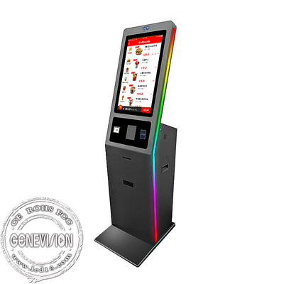 Ekran dotykowy 27-calowy kiosk z płatnościami gotówkowymi z terminalem i kamerą NFC Pos