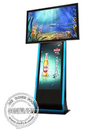 Kiosk cyfrowy z wyświetlaczem poziomym lub pionowym, oznakowanie cyfrowe Reklama display 500cd / M²