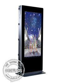 Stojący Android 65-calowy monitor LCD TFT LCD Digital Signage w centrach handlowych, metalowa obudowa