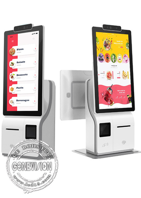 Biurkowy 15,6-calowy ekran dotykowy samoobsługowego kiosku dla detalicznej gastronomii Gościnność