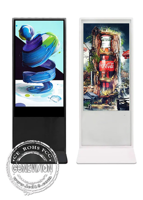 55-calowy kiosk z ekranem dotykowym, stojący odtwarzacz reklamowy LCD z systemem Android