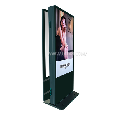 Dwu-stronny wyświetlacz wideo LCD Kioski reklamowe Dwa wyświetlacze wysokiej sygnalizacji