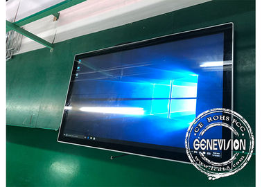 Ultra cienki 49-calowy dotykowy wyświetlacz LCD do montażu na ścianie 500cd / M2 z Bluetooth i Wi-Fi