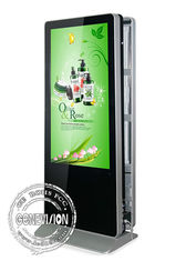 450cd / m2 Jasność 65 &quot;dwustronne kioski reklamowe wyświetlają podwójny ekran z panelem oryginalnej marki LG