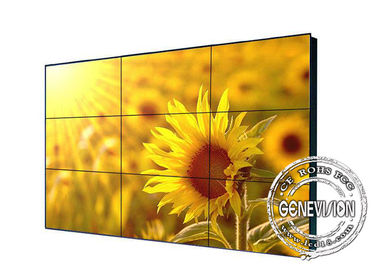 55-calowy panel dotykowy Samsung na podczerwień Ściana wideo DID, stojak na ścianę o dużej jasności 3,5 mm