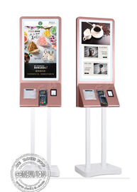 Stojący na podłodze ekran dotykowy Digital Signage Samoobsługowy kiosk płatniczy z terminalem POS