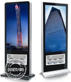 Ekskluzywny design Kiosk Digital Signage 55-calowy stojący stojący Jasność 500 cd / m2