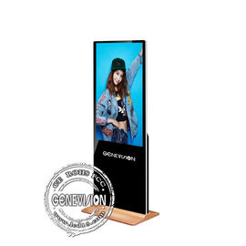Ultra cienki 43-calowy ekran dotykowy Kiosk stojący stojący ram 2G LCD Digital Signage Android