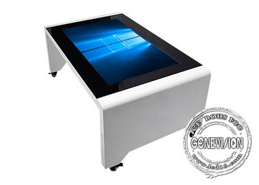 Wodoodporny pojemnościowy ekran dotykowy Digital Signage 43-calowy stolik do kawy / herbaty z systemem Windows