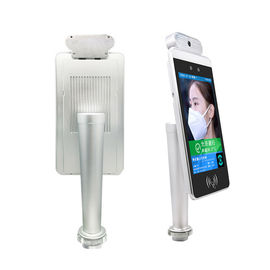Biały panel Ips Digital Signage Ips z kamerą do wykrywania temperatury i rozpoznawania twarzy
