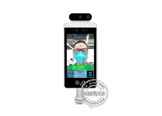Skaner temperatury Smart Pass Ekran 8 &quot;Cyfrowy termometr do rozpoznawania twarzy na tablecie z Androidem