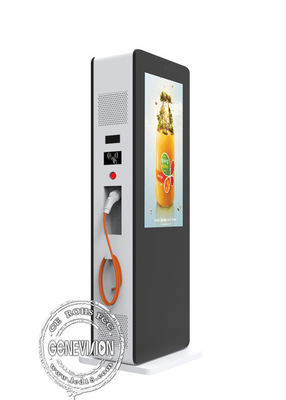 Elektryczna stacja ładowania samochodów elektrycznych z cyfrowym kioskiem reklamowym LCD o przekątnej 43 &quot;55&quot; 4K