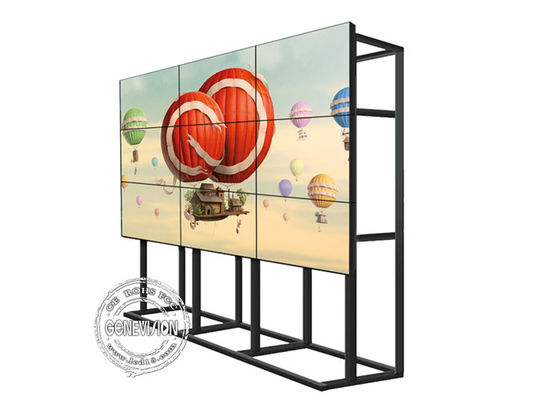 500cd / m2 4x4 55-calowa ściana wideo LCD ze stojakiem podłogowym