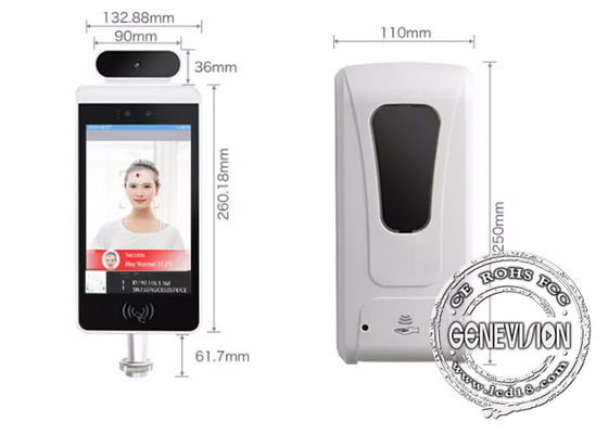 8-calowy termometr do rozpoznawania twarzy EUDCC z systemem SmartPass