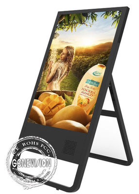 Ultra cienki 49-calowy pionowy przenośny kiosk z ekranem dotykowym Interaktywny kiosk z oznakowaniem cyfrowym