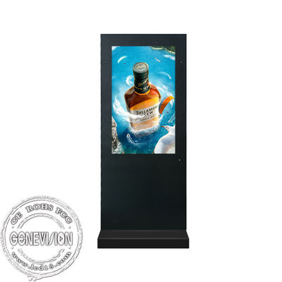 Wodoodporna zewnętrzna maszyna reklamowa LCD UHD o przekątnej 43 cali 55 cali
