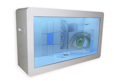 47 Przejrzysty kiosk z ekranem LCD Digital Signage, przezroczysta prezentacja Multitouch