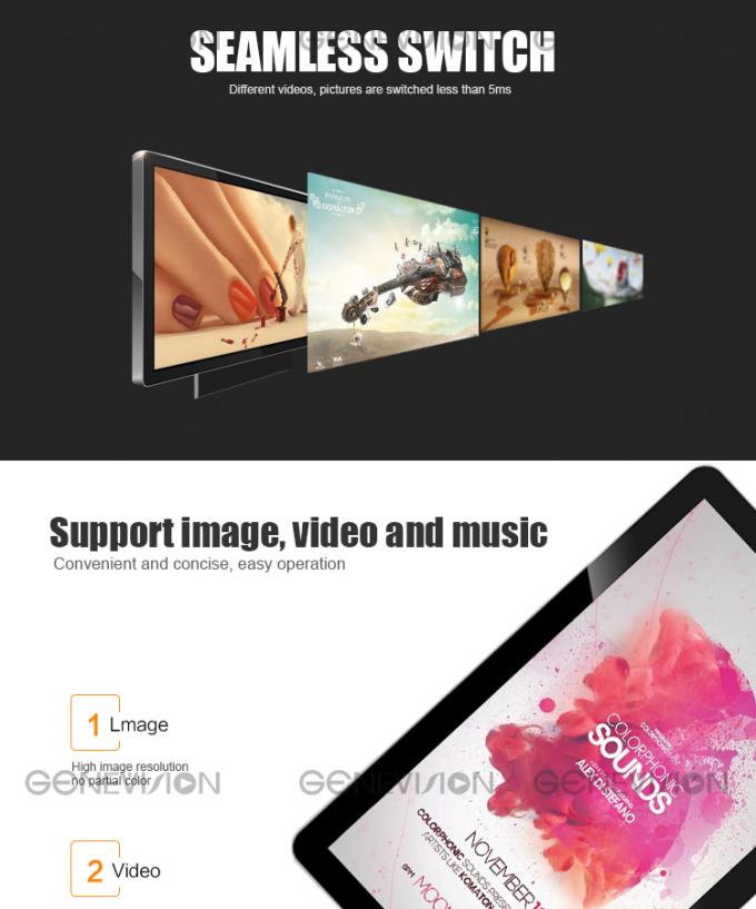 10,6-calowy ekran reklamowy nablatowy, komercyjny Android z dotykowym wyświetlaczem odtwarzacza reklam