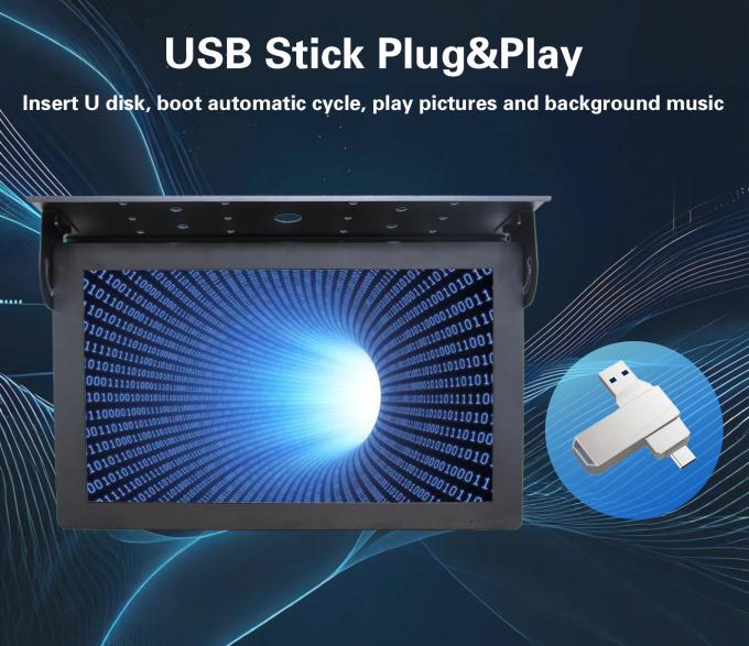 21.5 Inch Ceiling Mount Android 7.1 Free Cloud Server LCD Bus Digital Signage Display 1G+32G Wi-Fi Winda Edukacja 1