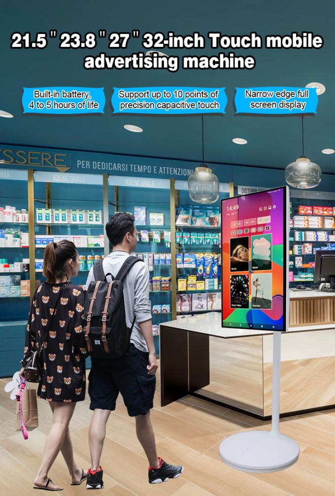 24" 27" 32" Przenośny inteligentny ekran Android 11 OS 4GB 64GB Rolowany inteligentny ekran dotykowy z akumulatorem 0