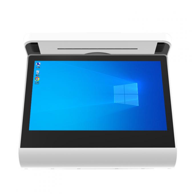 Android Desktop Dwu-ekranowy ekran kasy z 80mm Drukarka i skaner 11.6cv + 11.6cv 2GB + 32GB POS Systemy Terminal maszyny 0
