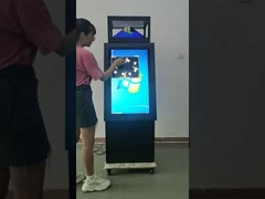 Touch Screen 360 Degree 3D Holographic Display All In One Kiosk