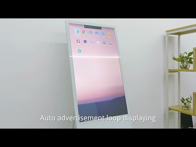 Interaktywny plakat z Androidem Kiosk Kiosk z białej folii Super Slim Folia PCAP z ekranem dotykowym