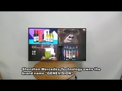 Prawy kąt 43-calowy Włóż ścianę i sufit Restauracja Android Wi-Fi Digital Signage Menu Board