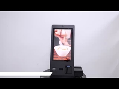 OCR Passport Reader 24 Inch Desktop Hotel Check In Kiosk samoobsługowy z mikrofonem kamerą