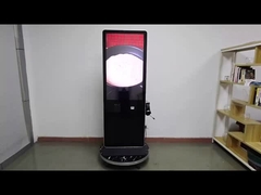 43-calowy drukarka słuchawkowa AI Interaktywny ekran dotykowy Kiosk z kamerą skanera kodu QR