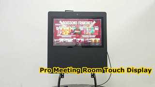 21.5 Inch Wall Mount Capacitive Touch Screen Display with Camera and Microphone