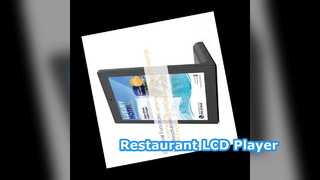 Odtwarzacz LCD w kształcie litery L dla restauracji
