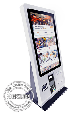 24-calowy ekran dotykowy z ekranem dotykowym restauracyjnym Samoobsługowy kiosk z POS