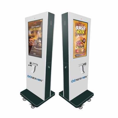 32-calowy zewnętrzny stojak podłogowy Self Order Kiosk ze skanerem kodów QR NFC