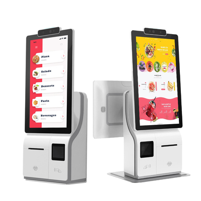 Ekran dotykowy Dwustronny kiosk z płatnościami cyfrowymi Wbudowany w drukarkę i skaner