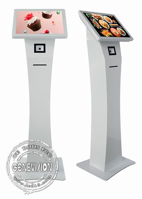 Wolnostojący kiosk samoobsługowy 21,5 z ekranem dotykowym i drukarką termiczną