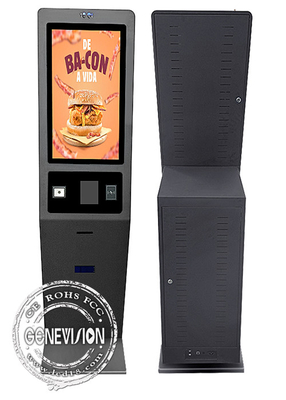 27-calowy pojemnościowy ekran dotykowy samoobsługowy kiosk z drukarką Skaner czytnika NFC