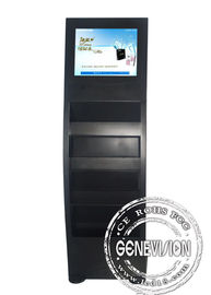 Czarny kiosk z gazetami Digital Signage Obsługuje kartę SD / port USB