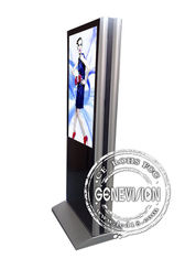 65-calowy dwustronny ekran LCD Znak reklamowy Odtwarzacz wideo Kiosk Digital Signage z oprogramowaniem do zdalnego zarządzania