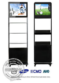 Stojak podłogowy 24 cale LCD metalowa obudowa kiosku Digital Signage, odtwarzacz tablic reklamowych HD