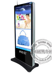 Sieć 65-calowy terminal kiosku Wi-Fi 3G Digital Signage Zdalne zarządzanie Video Media Player 700cd / m2