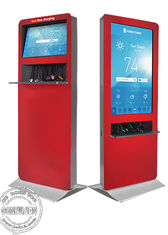 Stojący na podłodze system operacyjny Android Android touch Kiosk Digital Signage LCD reklama / stacja ładująca do telefonu komórkowego