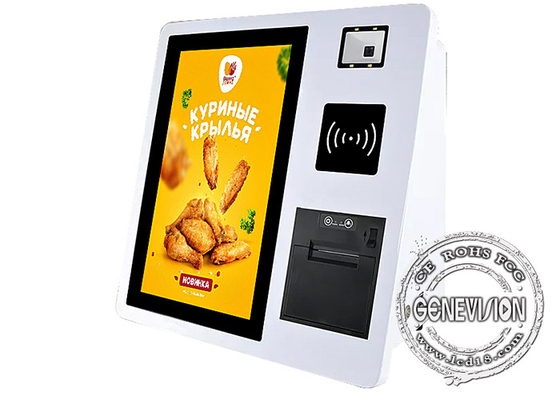 15,6-calowy ekran dotykowy Maszyna do płatności kartą kredytową Stojący stół samoobsługowy