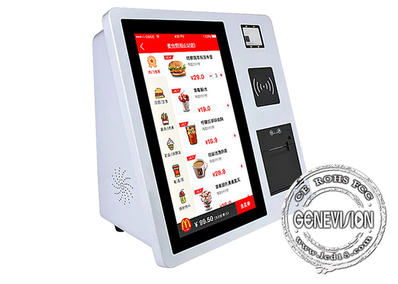 15,6-calowy ekran dotykowy Maszyna do płatności kartą kredytową Stojący stół samoobsługowy