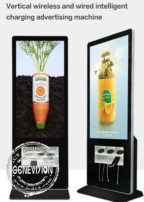 55-calowy kiosk do ładowania telefonów komórkowych, telefony do ładowania telefonów komórkowych LCD Digital Signage