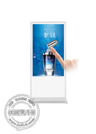 Monitor dotykowy na podczerwień z Androidem 65 Wyświetlacz Standee / Slim w kioskach reklamowych Floorstand