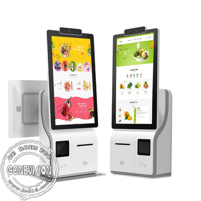 Kiosk płatności z ekranem dotykowym Zamawianie maszyny POS Dotknij wyświetlacza z dwóch stron