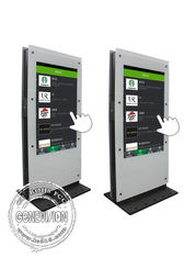 Pcap Touch Screen Digital Signage Dual Screen Totem Computer Kiosk Podwójna Strona 1080p Smart