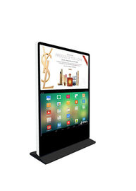 Stojak podłogowy podwójny ekran Android wifi metalowy ekran dotykowy kiosk 65 cali